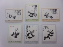 中国切手　パンダ6種完